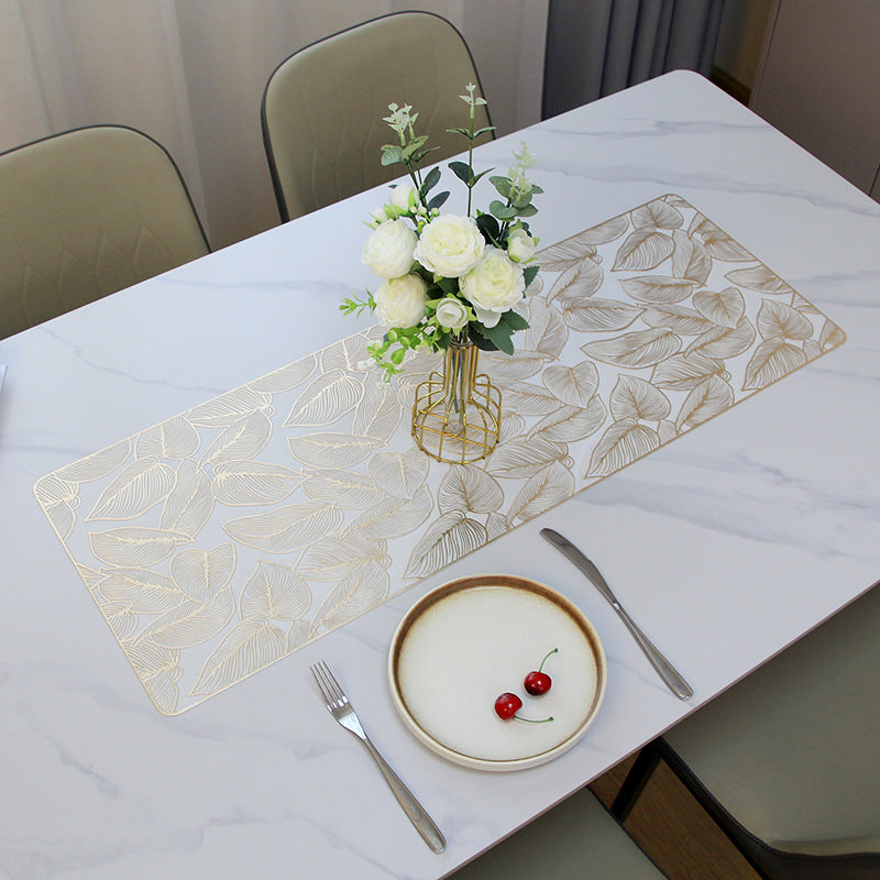 White Gold Center Table Runner Plastic