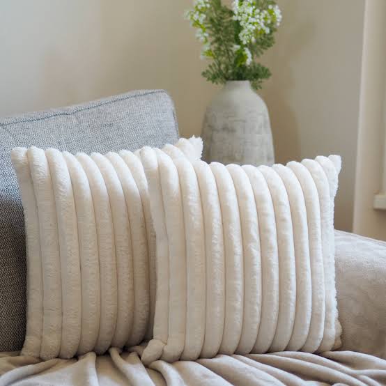 Soft Fur Line Cushion