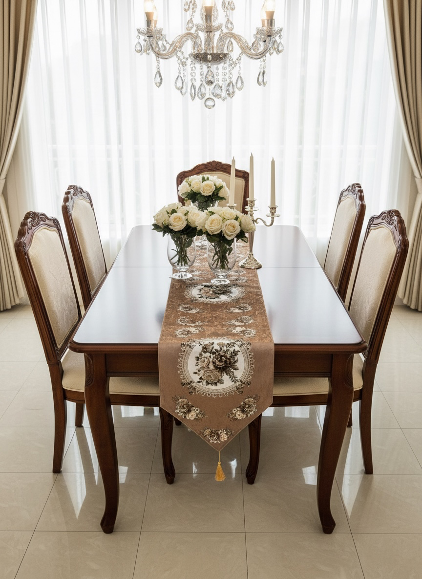 Velvet Printed Imported Table Runner