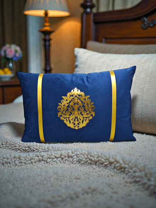 Italian Velvet Motive Rectangular Cushion