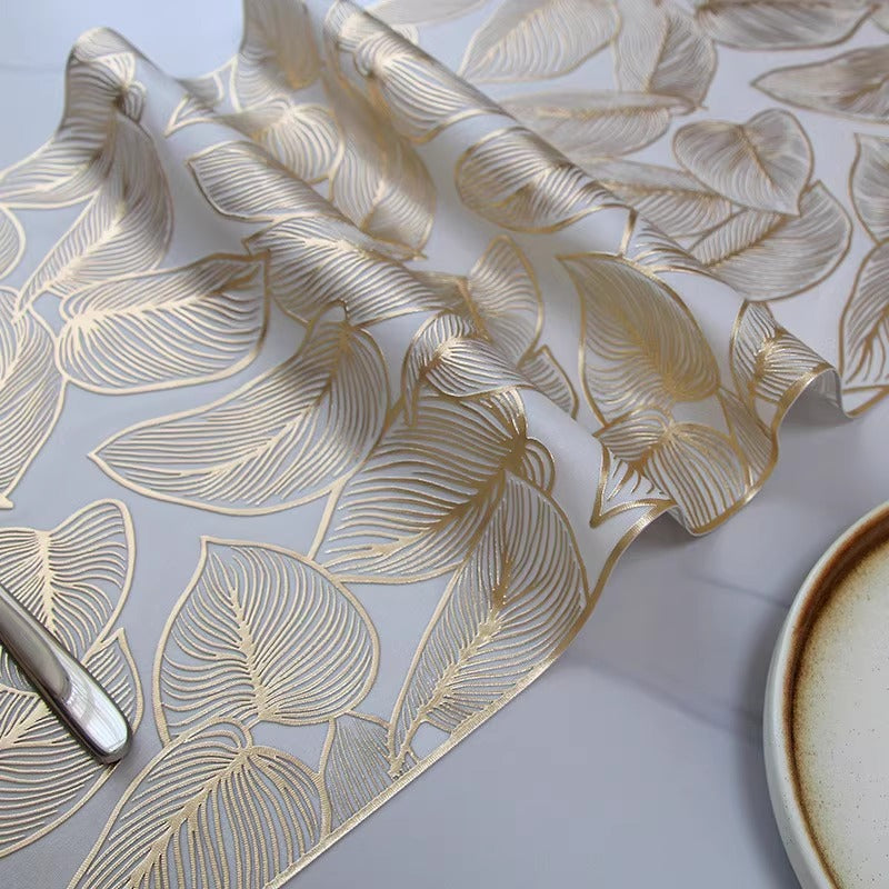 White Gold Center Table Runner Plastic