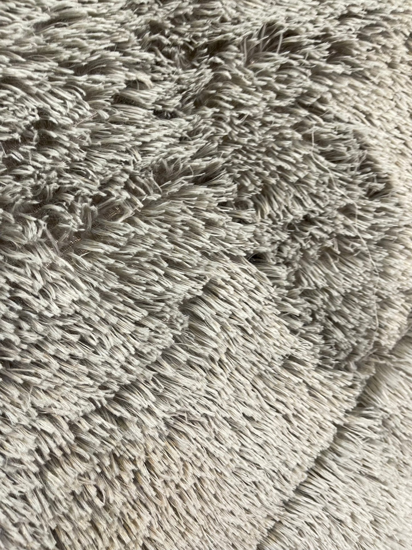 Shaggy 1 pc Soft Faux Fur Filled Quilt / Razai ( Light Grey ) King Size Ali Bedding Store