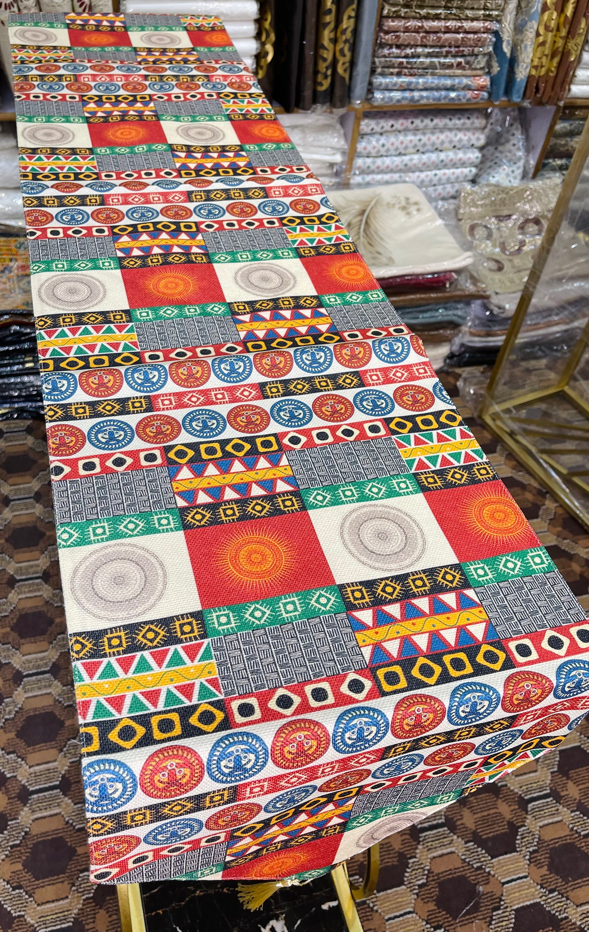 Printed Print Multi Color Table Runner Ali Bedding Store