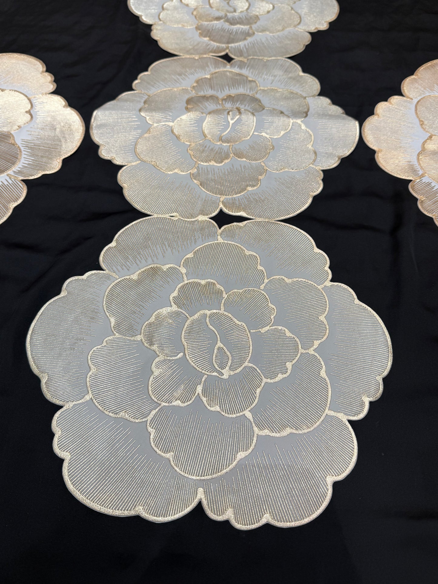 Heavy Golden Plastic 3pc Set
