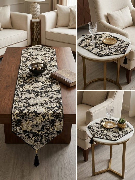 Shanghai Velvet Marble 3pc Set