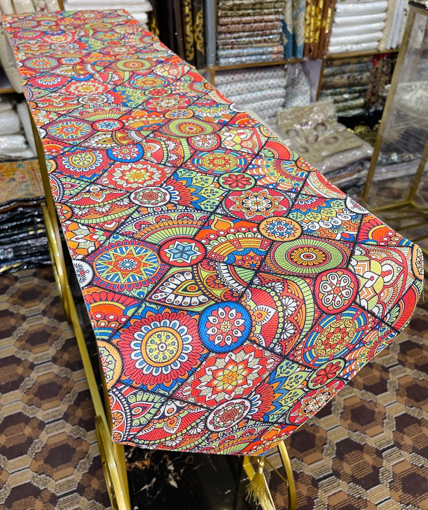 Printed Multi Color Table Runner Ali Bedding Store