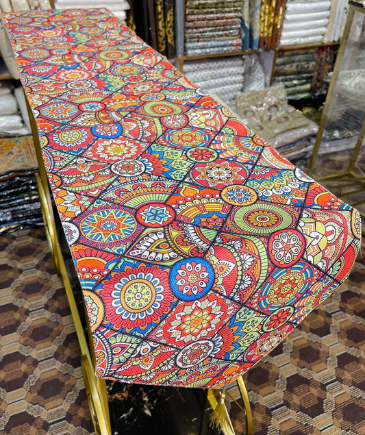 Printed Multi Color Table Runner Ali Bedding Store