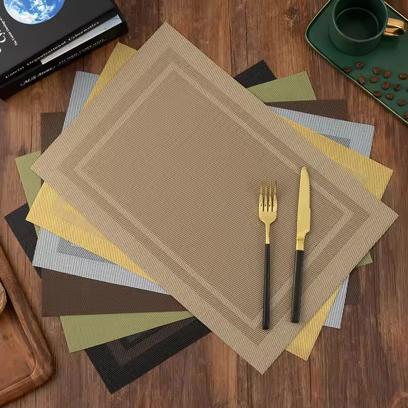 Chatai Plastic 7 PC SET ( 1 Runner & 6 Mats )