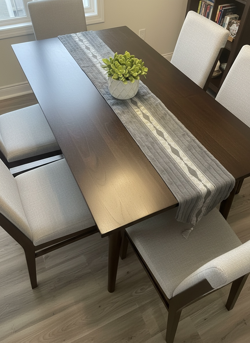 Soft Fur Line Patti Dining Table Runner