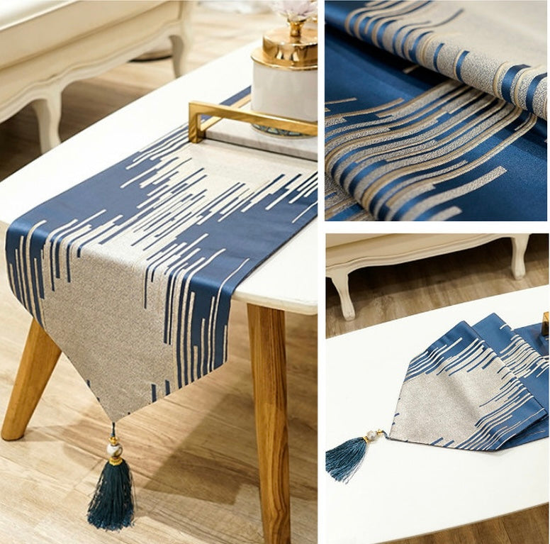 Zic Zac Velvet Dining Table Runner