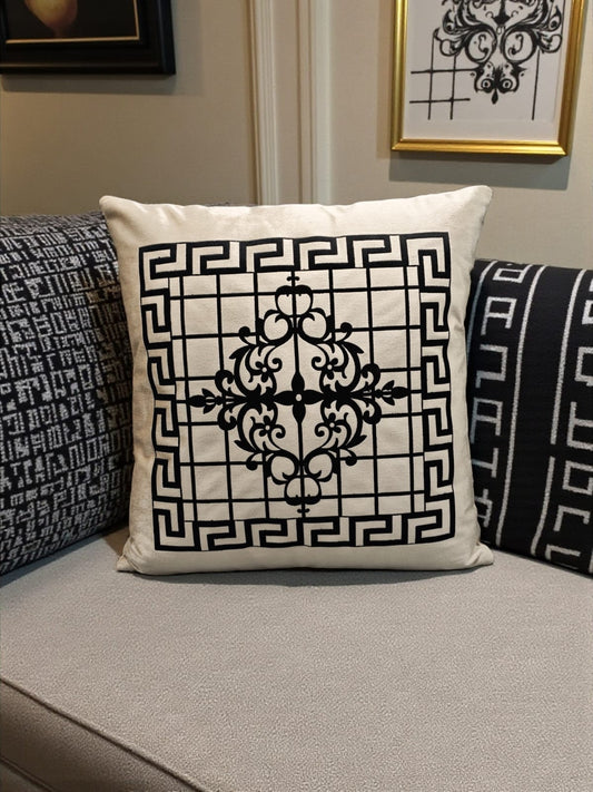 Velvet Heavy Versace Motive Cushion