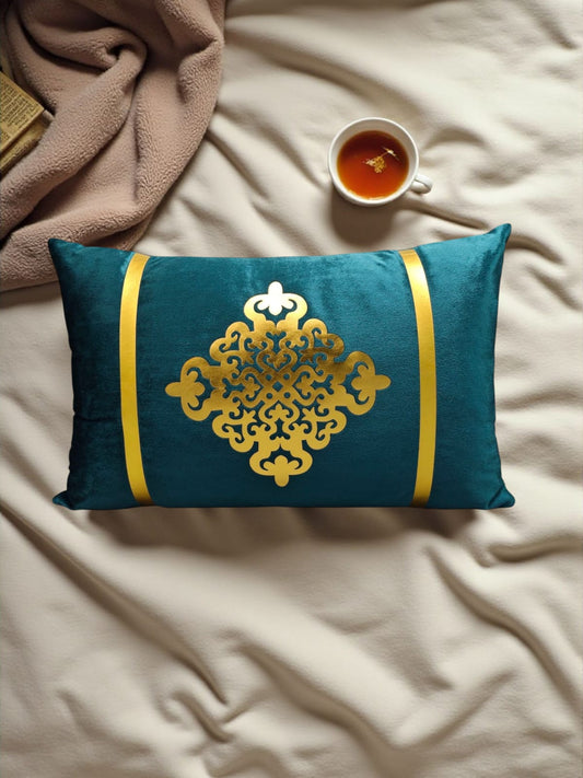 Italian Velvet Motive Rectangular Cushion