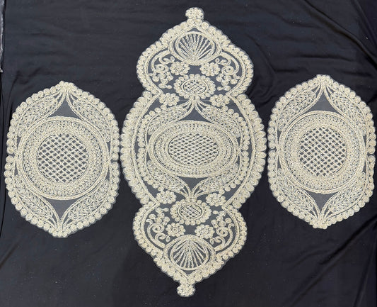 Organza Net Fancy 3pc Set