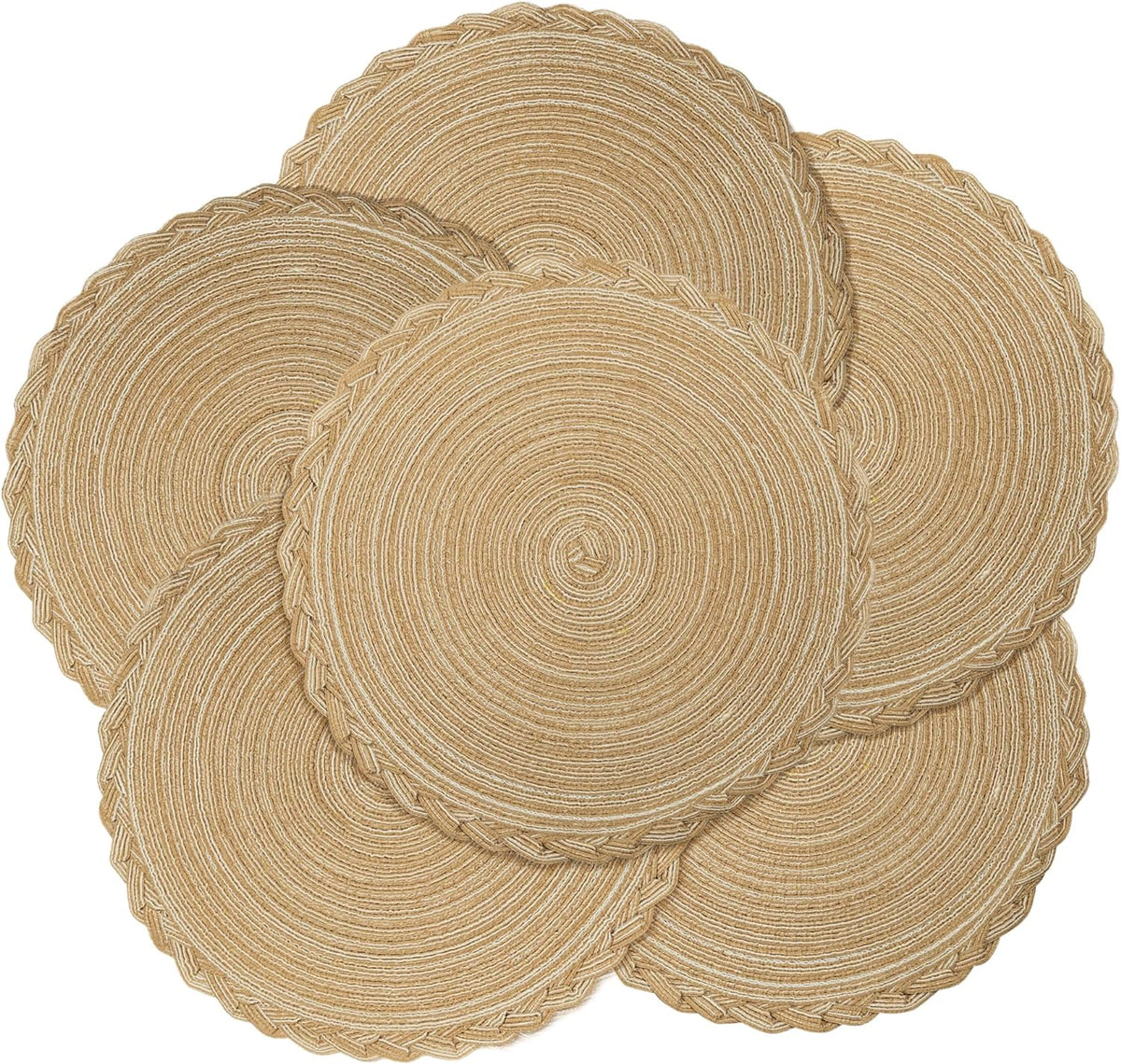 Round Line Fine Plastic Table Mats 6pc Set