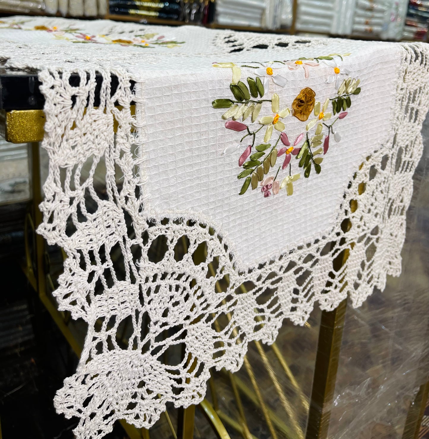 Ribbon Handmade Dining Table Runner Ali Bedding Store