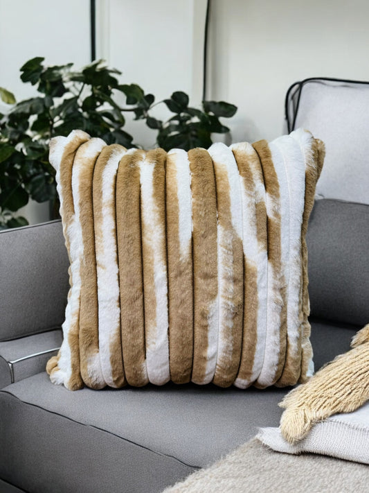 Fur Zebra Style Cushion