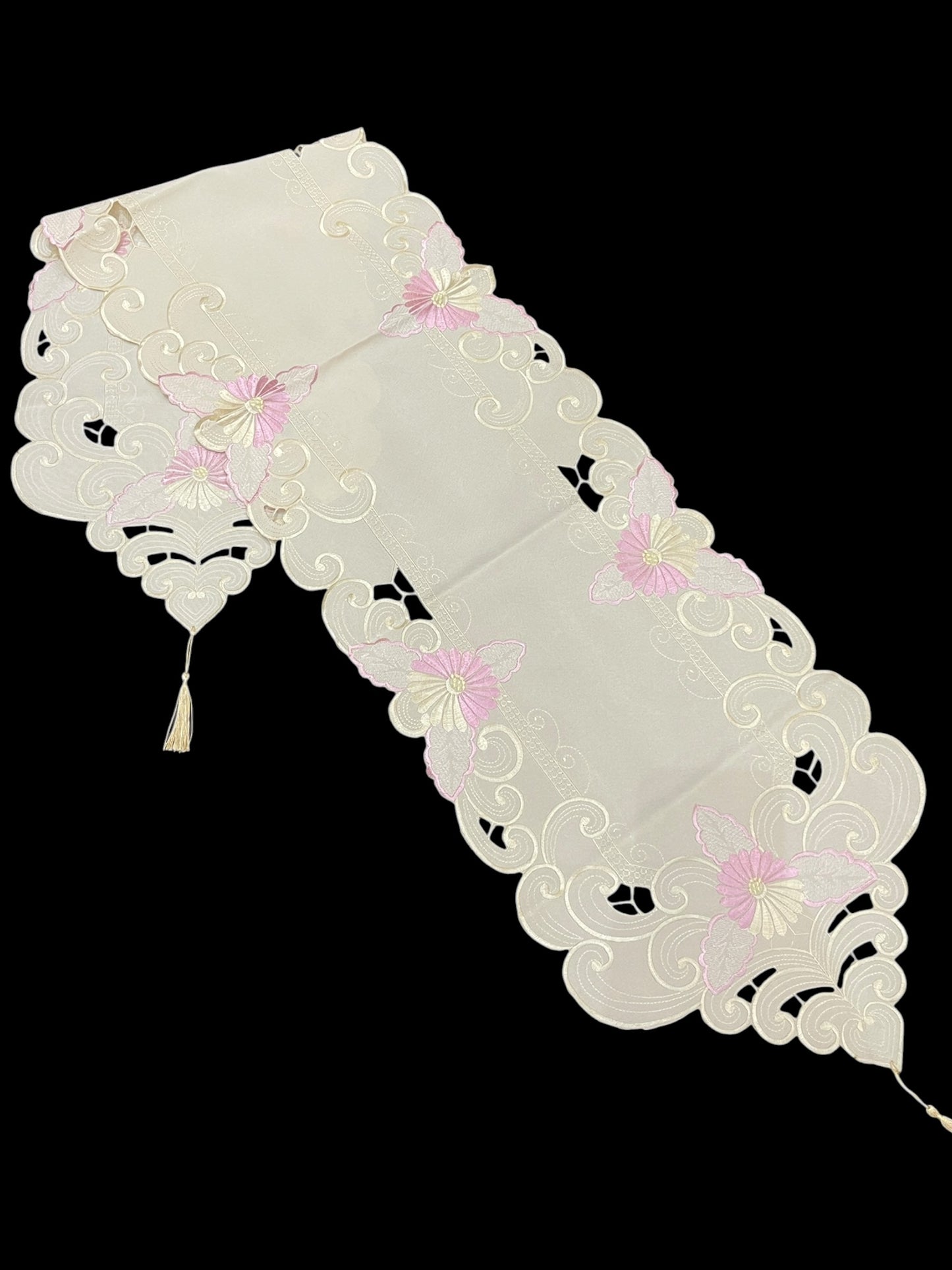 Karandi Cutwork Table Runner