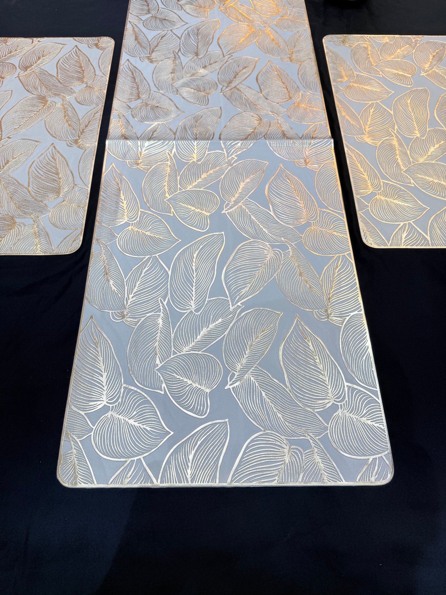 Heavy Golden Plastic 3pc Set