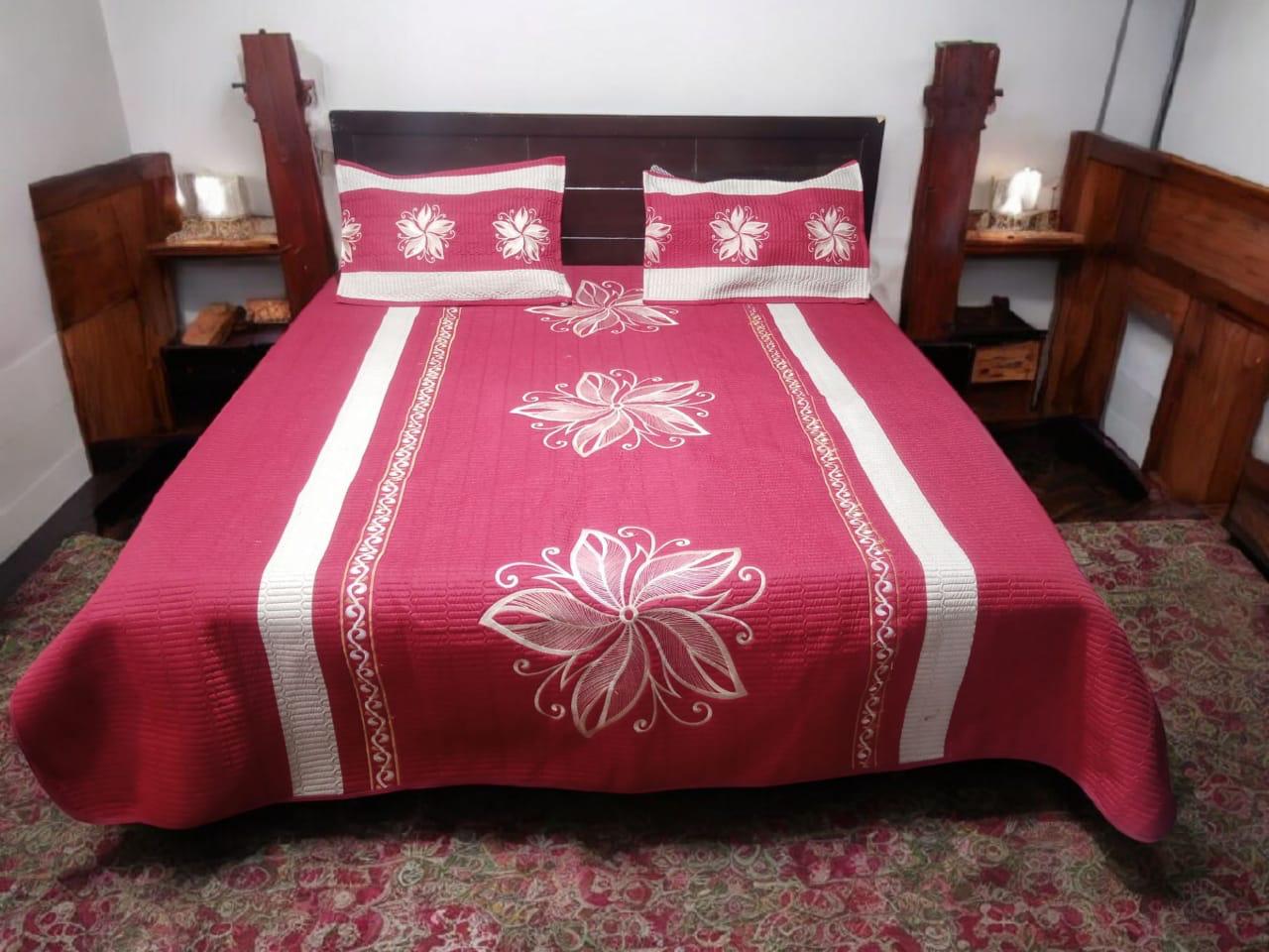 Cotton Embroidery Mid Flower 3pc