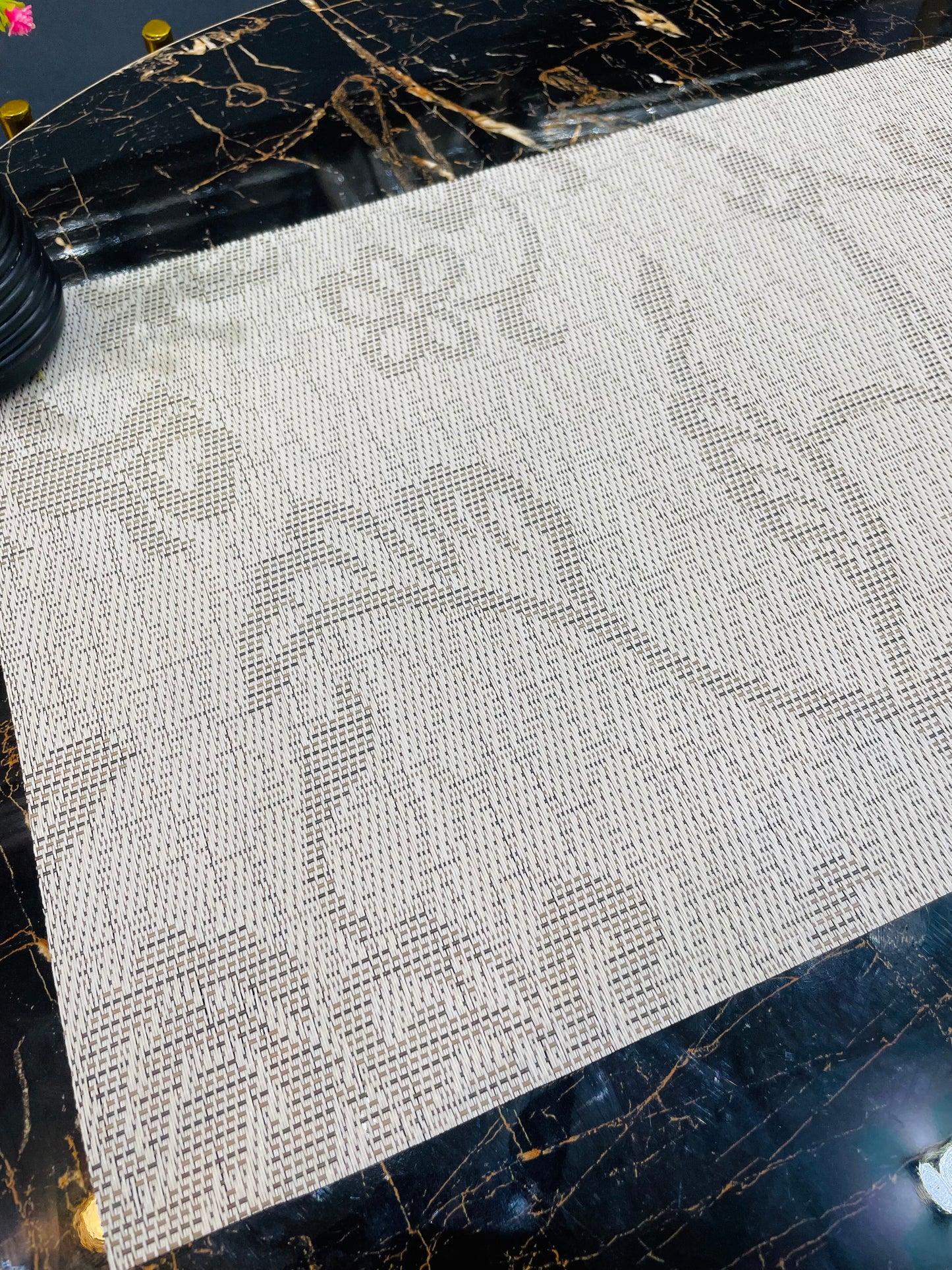 6pc Plastic Chatai Table Mats