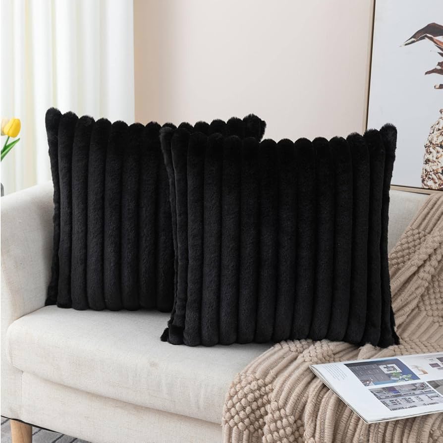 Soft Fur Line Cushion