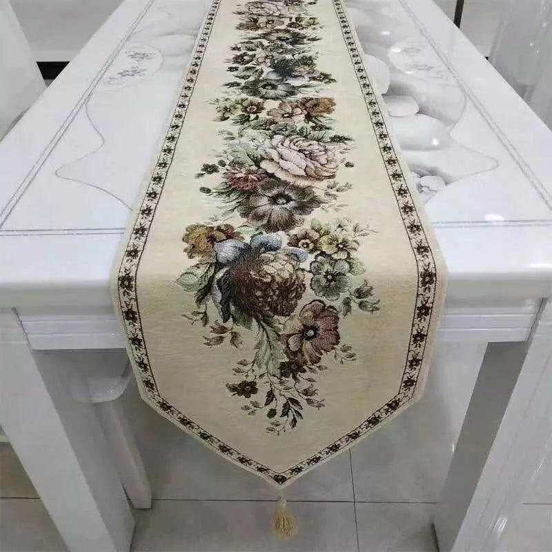 Shanghai Mid Flower China Dining Table Runner