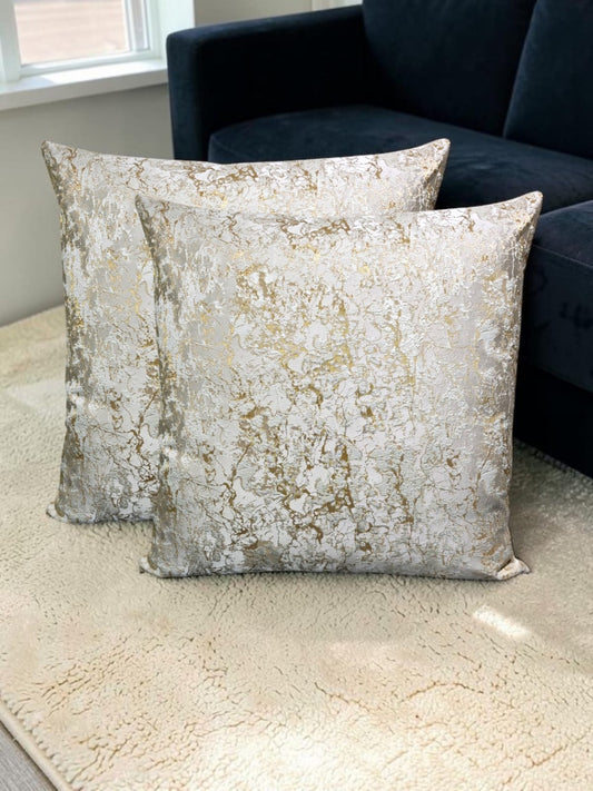 Shanghai Velvet Marble Floor Cushion Covers