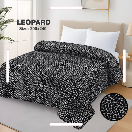 Leopard Ac Summer Blanket King Size