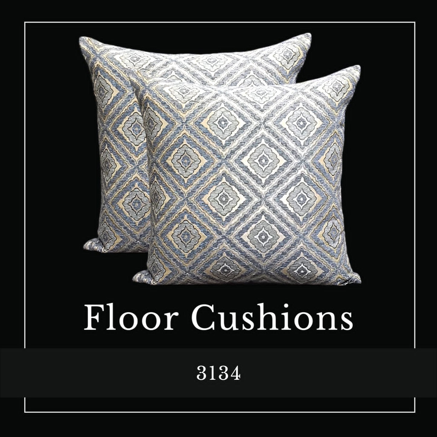Box Jacquard Floor Cushion Covers