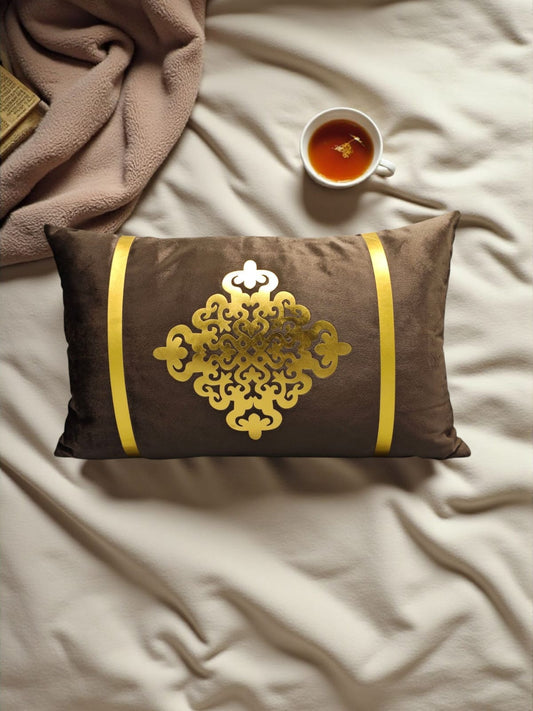 Italian Velvet Motive Rectangular Cushion