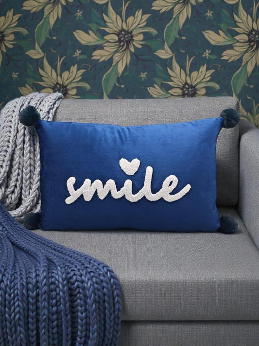 Smile Tussel Rectangular Cushion