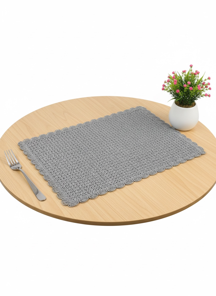 Fine Quality Plain Plastic Table Mats 6pc Set