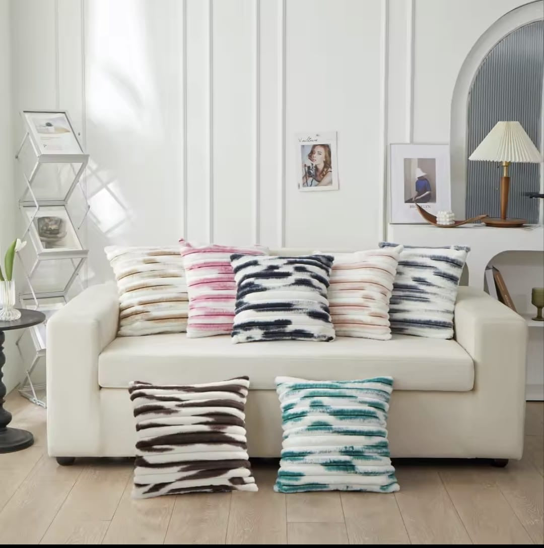Fur Zebra Cushion