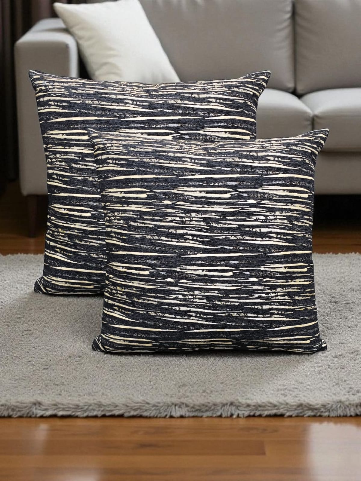 Line Jacquard Floor Cushion