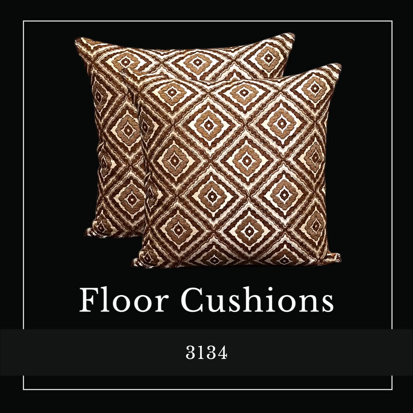 Box Jacquard Floor Cushion Covers