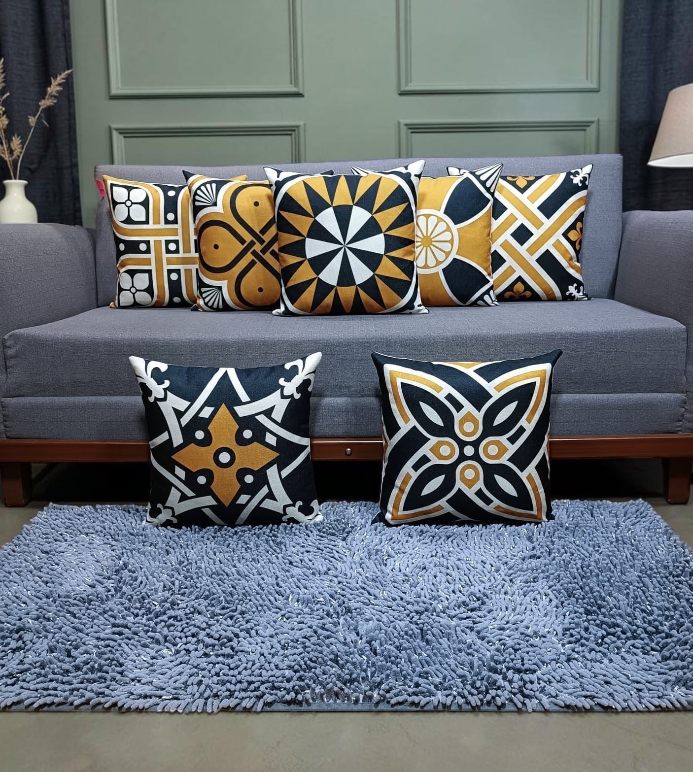 Printed Juut Black Mustard Series