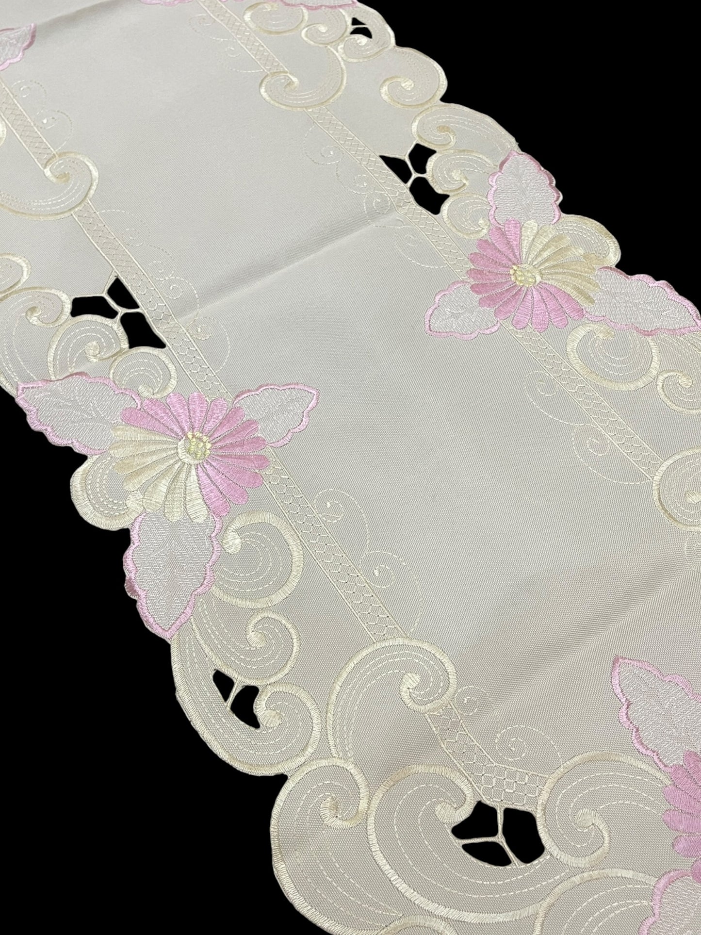 Karandi Cutwork Table Runner