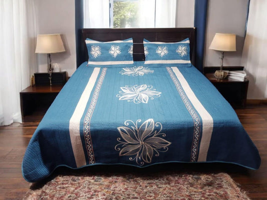 Cotton Embroidery Mid Flower 3pc