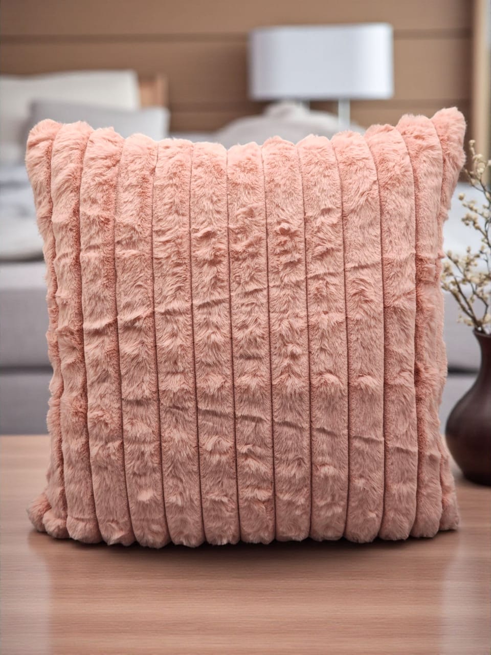 Soft Fur Line Cushion