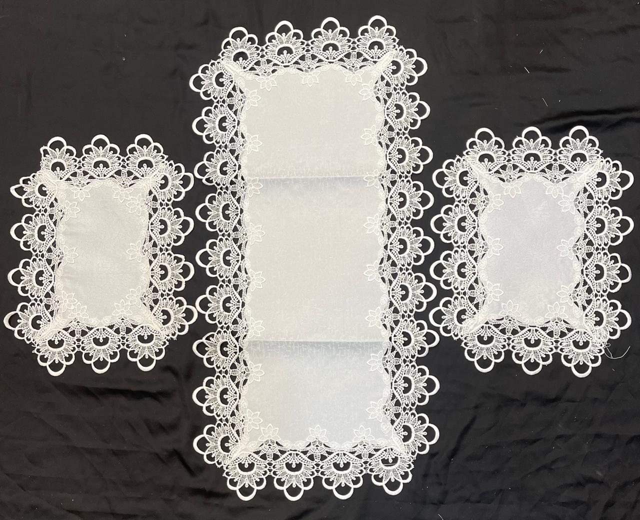 Lace Sada 3pc Set Ali Bedding Store