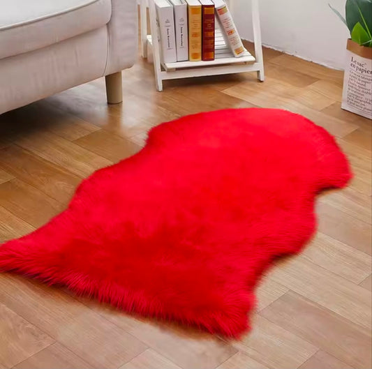 Cheetah Shape Long Fur Fluffy Door Mat/Floor Mat
