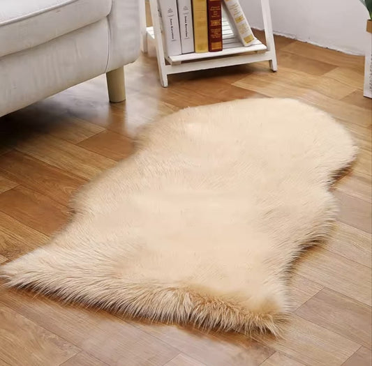 Cheetah Shape Long Fur Fluffy Door Mat/Floor Mat