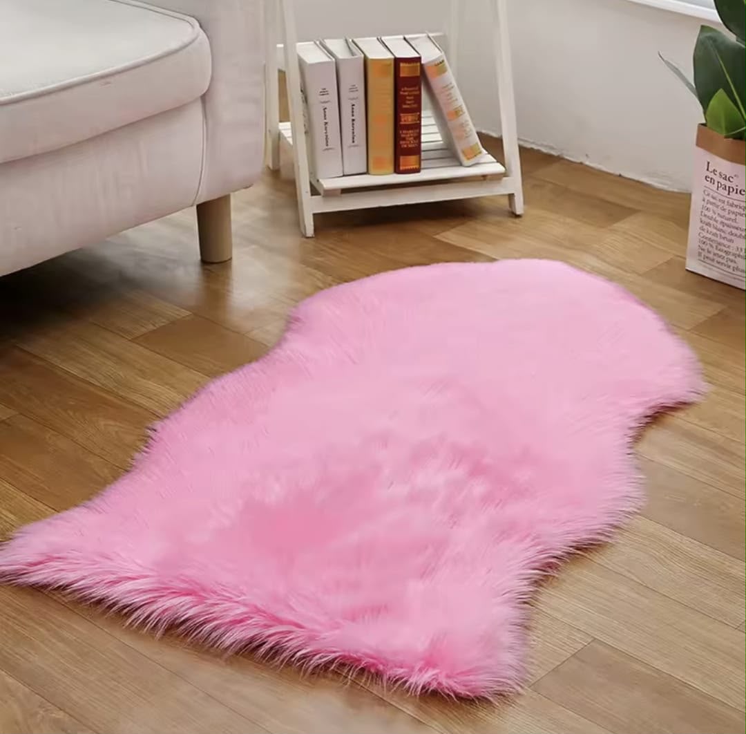 Cheetah Shape Long Fur Fluffy Door Mat/Floor Mat