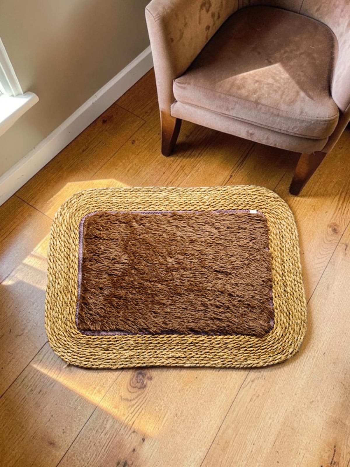 Fur Kane Border Rectangle Door Mat/Floor Mat