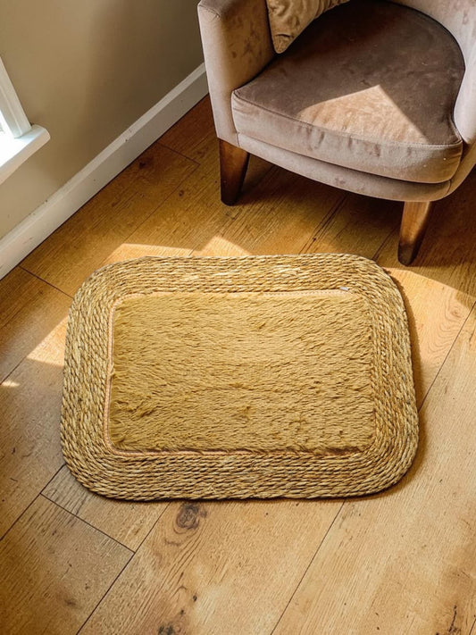 Fur Kane Border Rectangle Door Mat/Floor Mat