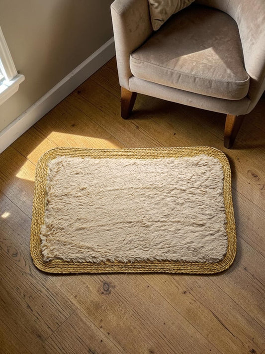 Fur Kane Border Rectangle Door Mat/Floor Mat