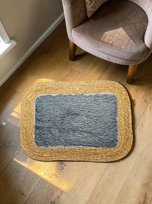 Fur Kane Border Rectangle Door Mat/Floor Mat