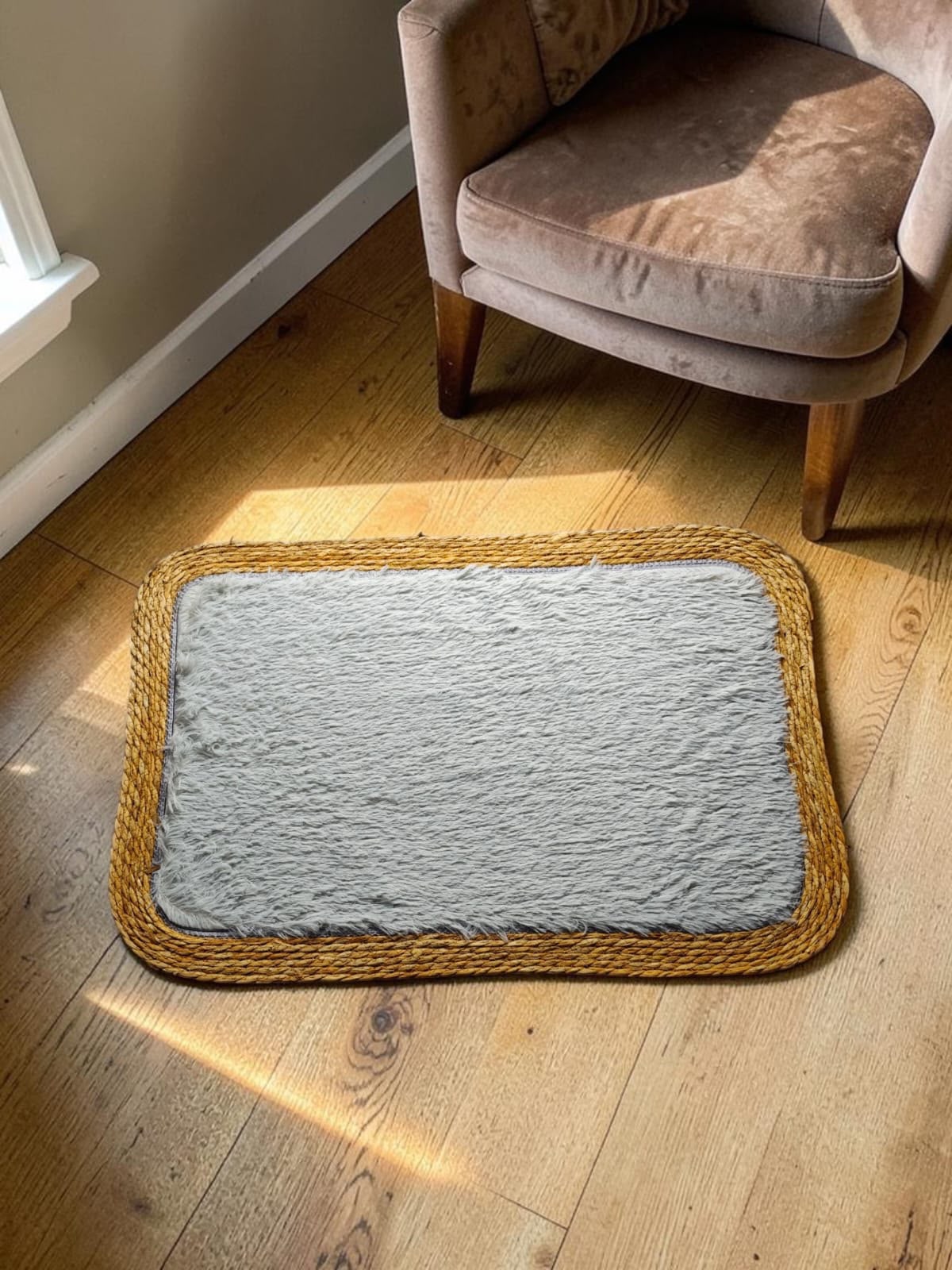 Fur Kane Border Rectangle Door Mat/Floor Mat
