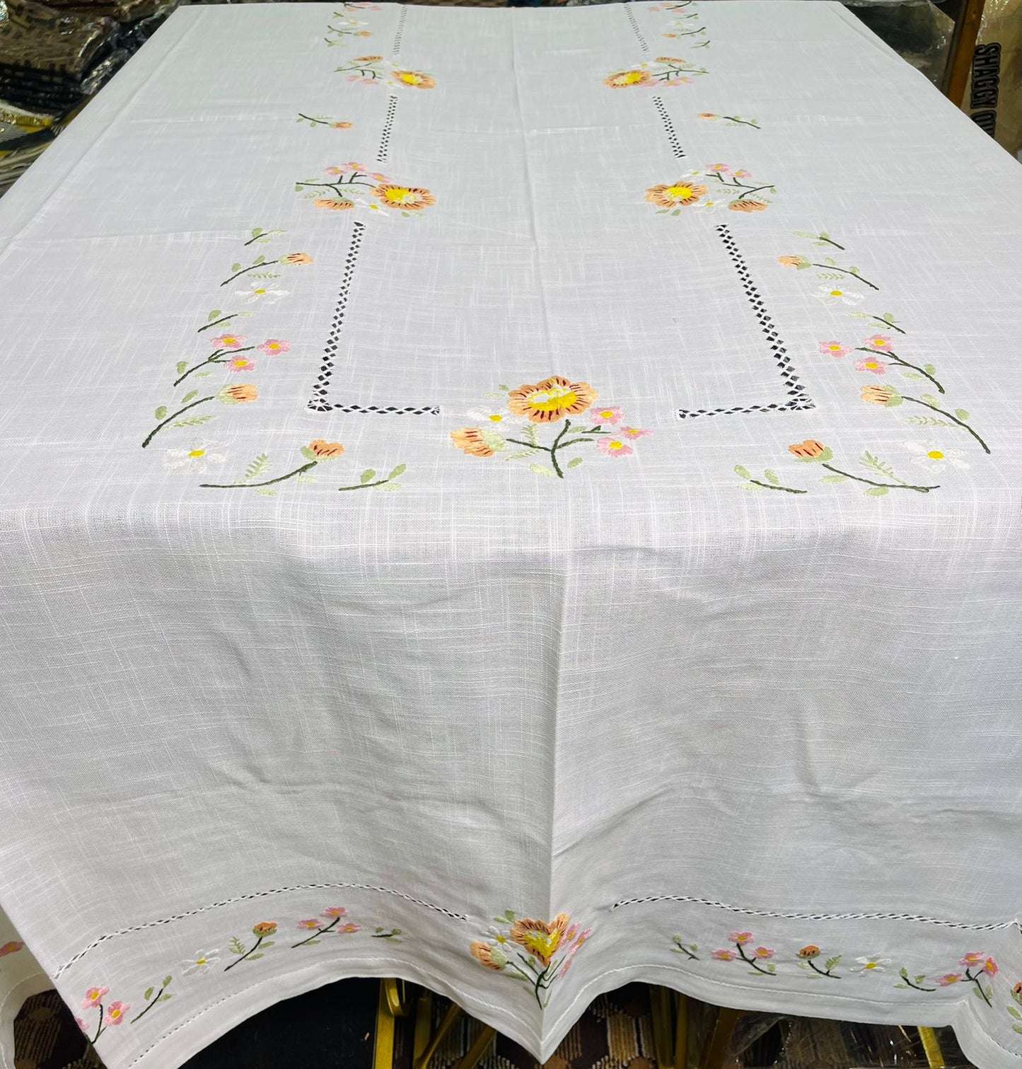 8 CHAIR , Embroidery Dining Table Sheet Ali Bedding Store