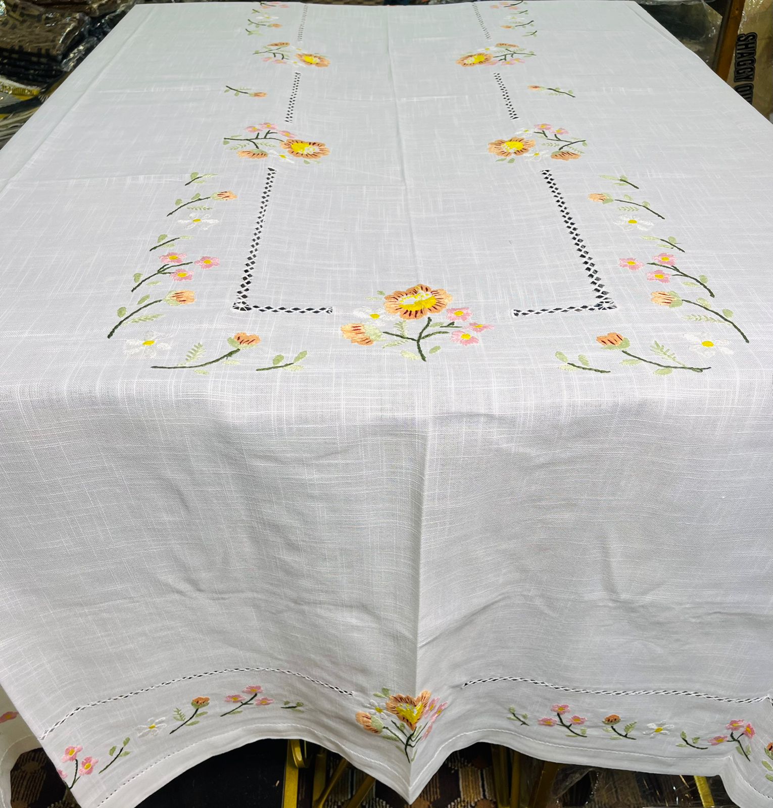 8 CHAIR , Embroidery Dining Table Sheet Ali Bedding Store